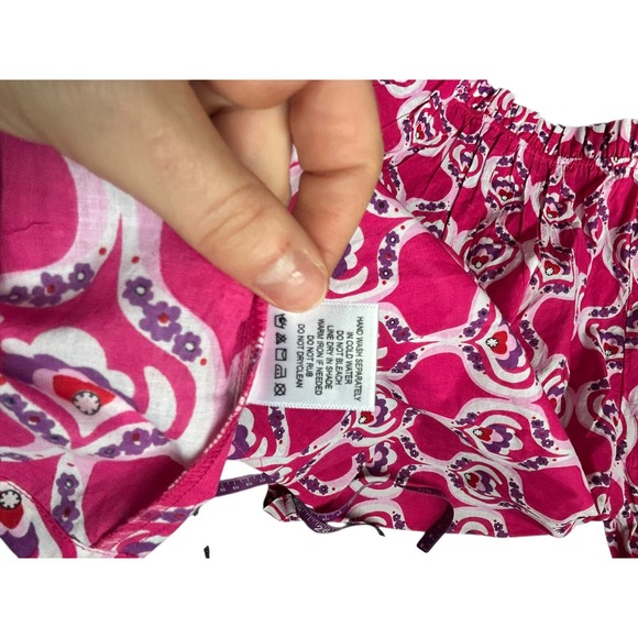 Ro's Garden Havana Pink Geometric Print Blouse Women's Size M - Picture 7 of 7
